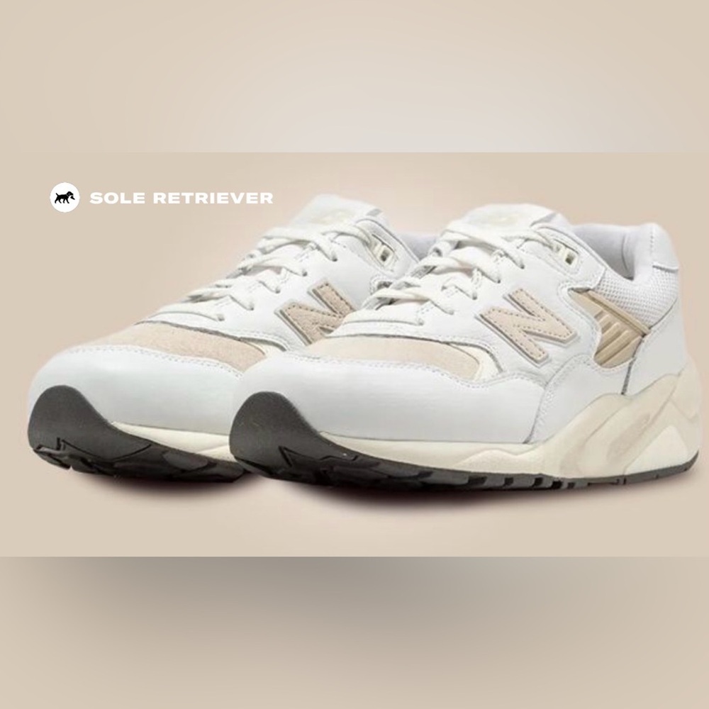 New Balance 580 MT580VTG Cream White Sneakers Size 11 Clean Minimal Aesthetic